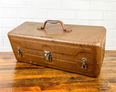 jc higgins metal tackle box|Vintage Heavy Metal JC Higgins Tackle Box From the 1950s .